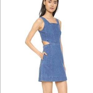 Madewel cutout denim dress